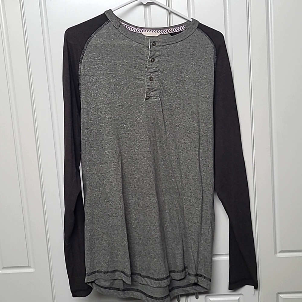Grey Casual Long Sleeve Shirt
